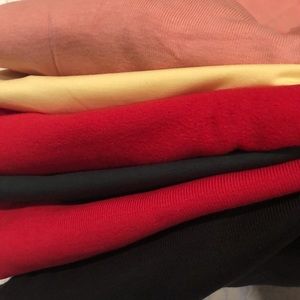 Set of 6 tops/ shirts/tees, L,